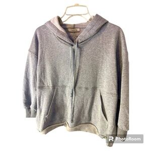 Love In Cropped Hoodie Grey US M